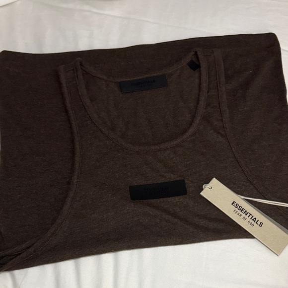 Essentials Chocolate Sleeveless Top - Picture 1 of 3